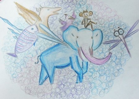 Рисунок на тему фантазия легкий