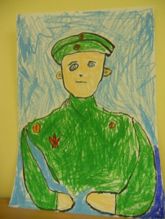 Рисование мой папа защитник Отечества