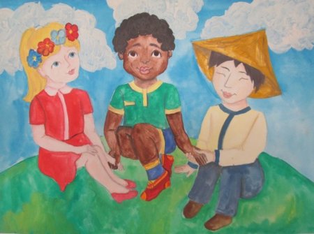 Рисование на тему Дружба