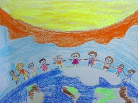 Рисунок на тему возьмемся за руки