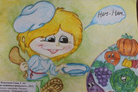 Рисунок на тему здоровое питание