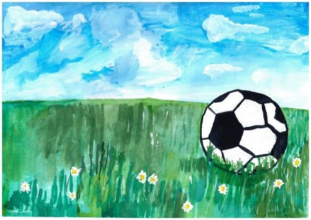 Я люблю футбол рисунок