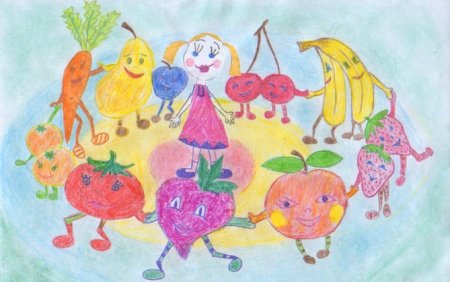 Рисунок на тему витамины