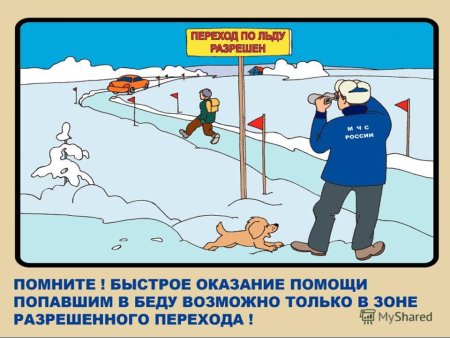 Осторожное поведение на льду