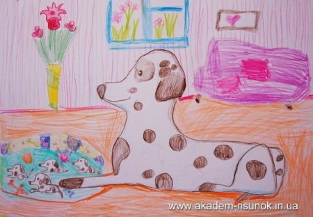 Мультяшные дети с животными