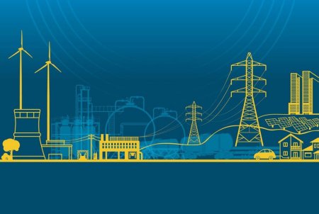 Электростанция без фона