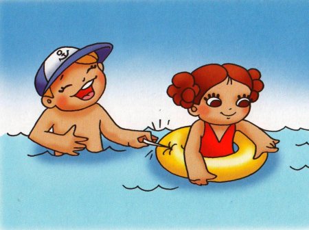 Правила поведения на воде рисунок