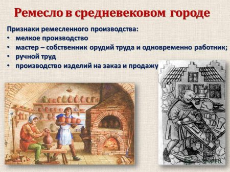 Городское ремесло в средние века