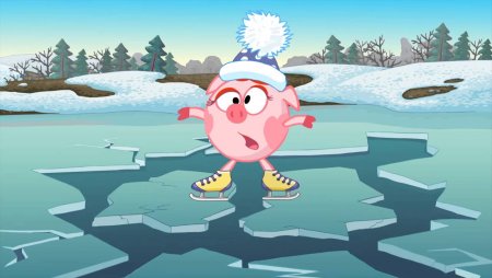 Смешарики Азбука безопасности на льду