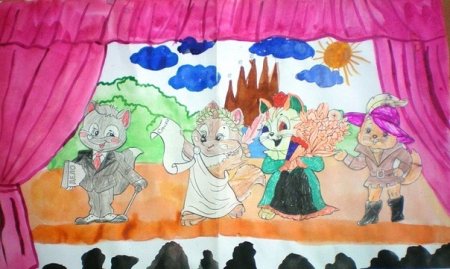 Кукольный театр рисование