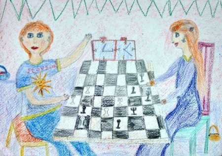 Рисунки на шахматную тематику