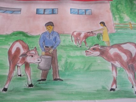 Рисунки детей на тему сельское хозяйство