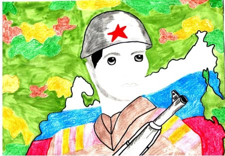 Рисунок на тему герои Отечества