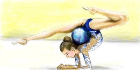 Рисунок на тему художественная гимнастика