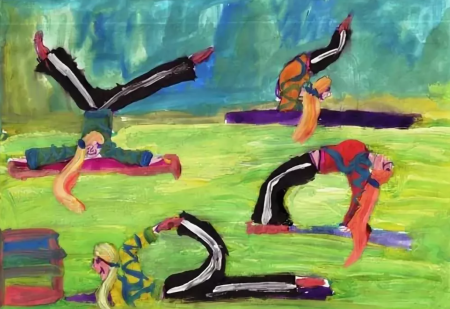 Рисунки на тему спортивная акробатика