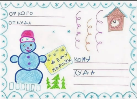 Письмо деду Морозу рисунок