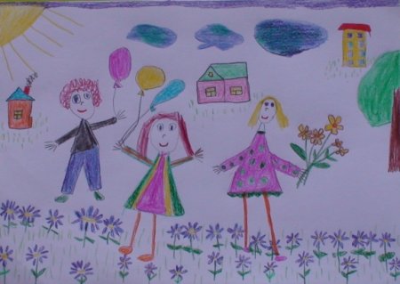 Мама папа я спортивная семья рисунок