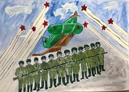 Куйбышев парад Победы рисунки