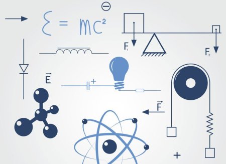 Векторная иллюстрация физика