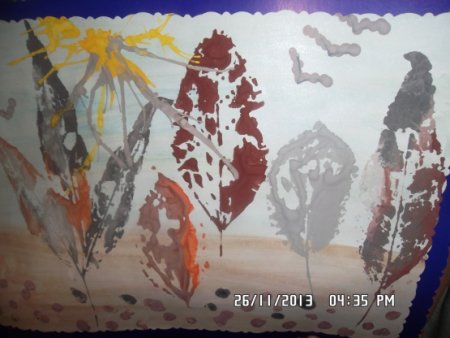 Рисование в старшей группе поздняя осень