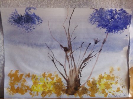 Рисование поздняя осень в подготовительной группе