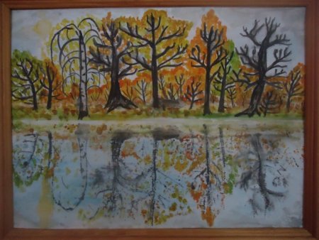 Рисование поздняя осень