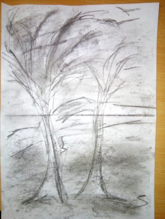 Поздняя осень рисунок