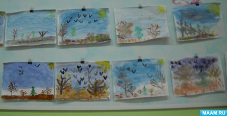 Кляксография в детском саду старшая группа осень