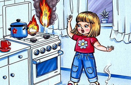 Рисунок на противопожарную тему