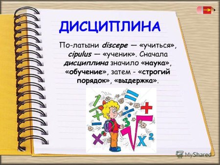 Стих про дисциплину