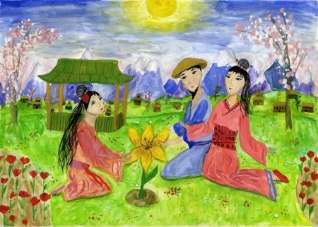 Детские рисунки китайцев