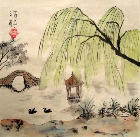 Ива японская гравюра