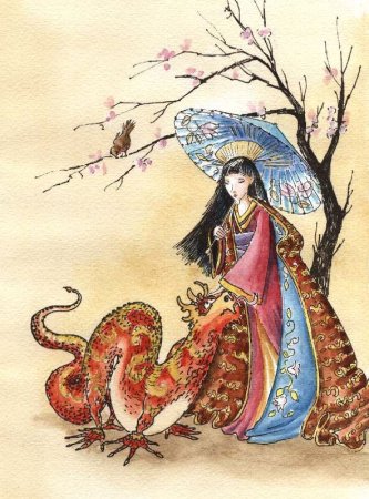 Китайская сказка принцесса дракон