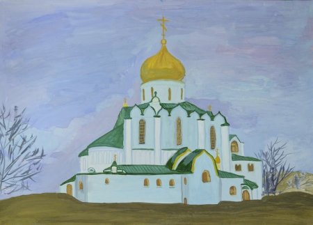 Церковь с куполами для детей