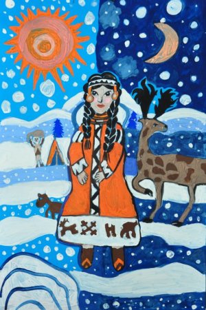 Сибирь рисунок