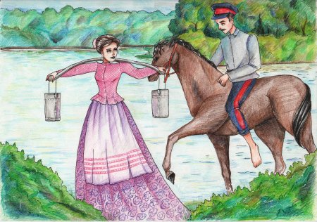 Рисунок на казачью тему