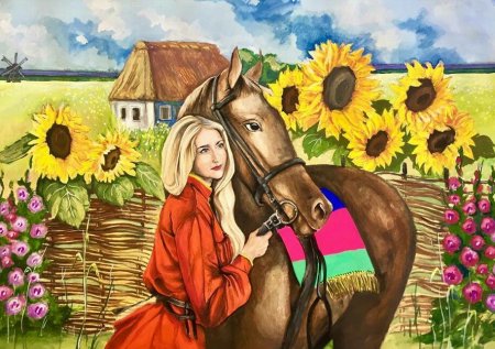 Рисунок на казачью тему