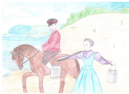 Рисунок на казачью тему