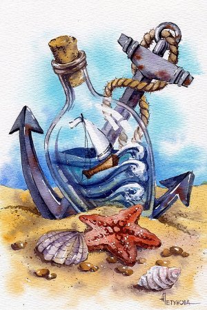 Анна Петунова морские иллюстрации