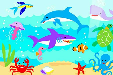 Рисование на тему морские обитатели