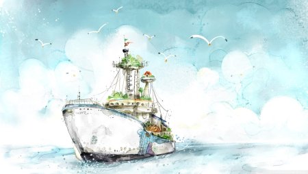 Декупажная карта Маяк