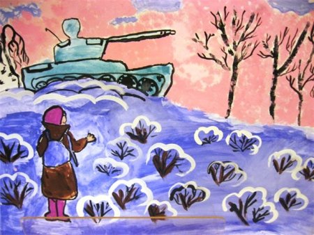 Сталинградская битва рисунок