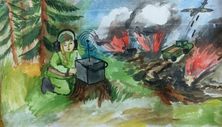 Рисунок на тему подвиг героя