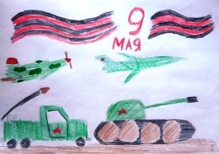 Рисование парад Победы