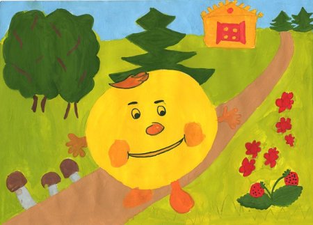 Рисование сказки Колобок