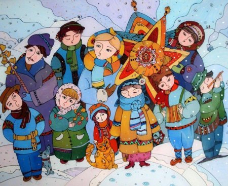 Рисование колядки