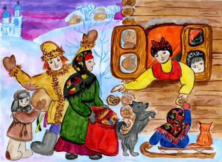 Рисунок на тему Коляда