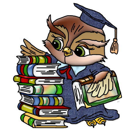 Сова с книгой