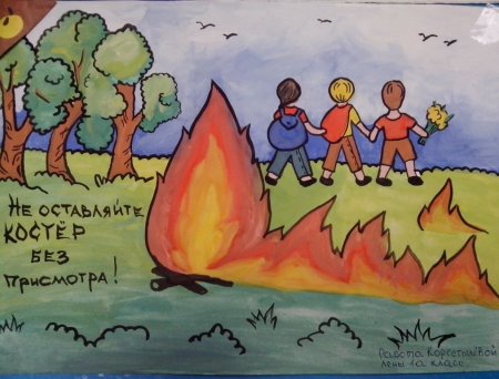 Рисунок пожарная безопасность