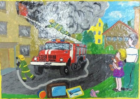 Рисунок пожарная безопасность